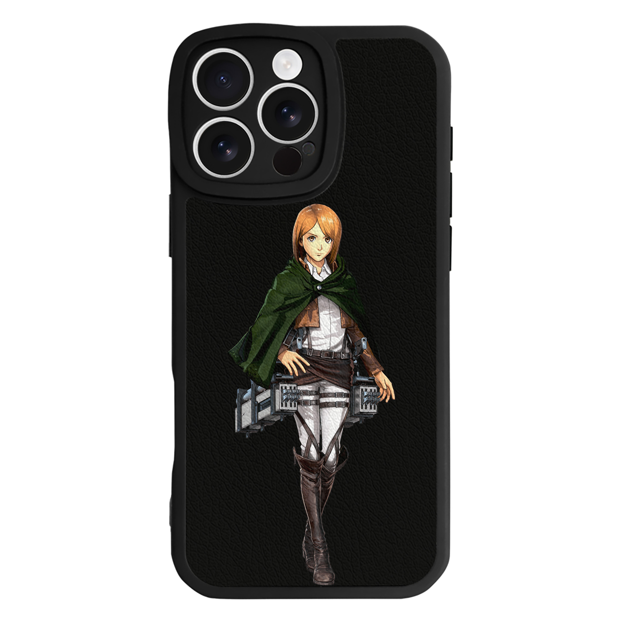 （画像用） 進撃の巨人 ペトラ·ラル Attack on Titan Petra Rall 【iPhone 16シリーズ対応】シリコンスマホケース（レザー調） 材質：シリコン
